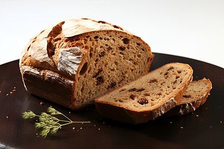 健康的全麦面包背景图片