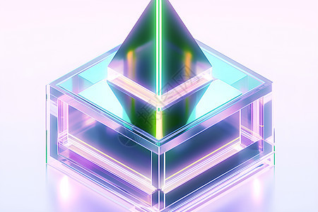透明技术的立方体图片