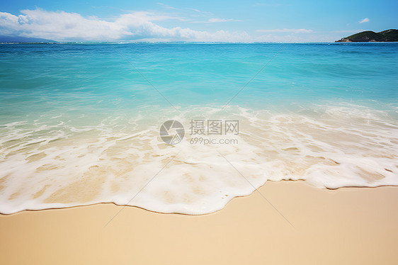 碧浪海滩图片