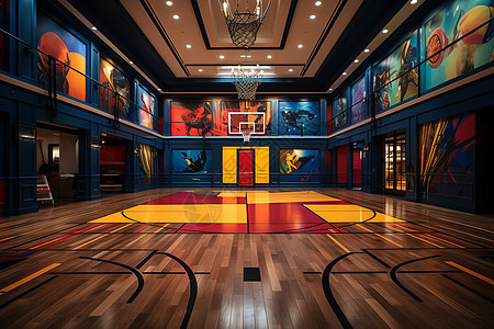 室内的篮球体育馆图片