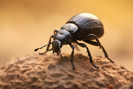 沙漠上的一只昆虫图片