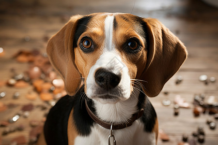 快乐小猎犬背景图片