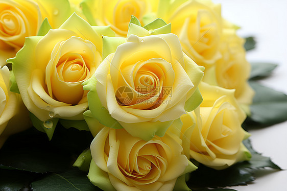 美丽的黄色花束图片