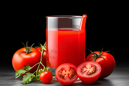美味的番茄汁图片