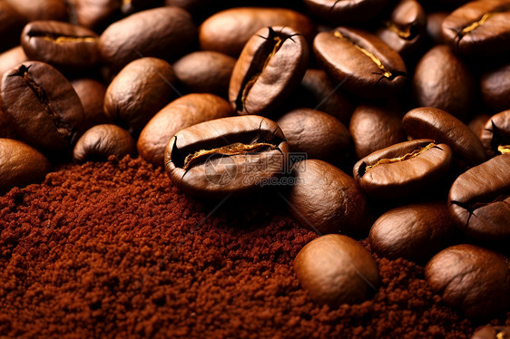 咖啡豆展示图片