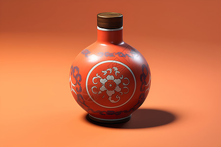 扶阳罐美丽简约的陶瓷罐背景