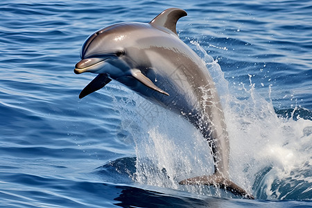海洋中欢乐的海豚图片