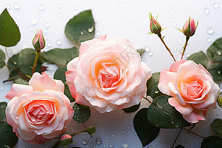 娇艳欲滴的玫瑰花图片