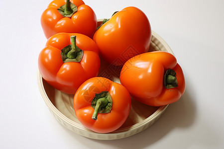 健康可口的柿子图片