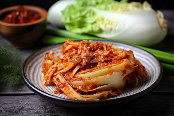 美味佳肴的韩式泡菜图片