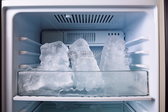 冰箱里的大冰块图片