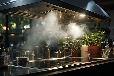 高效性能的厨房油烟机图片