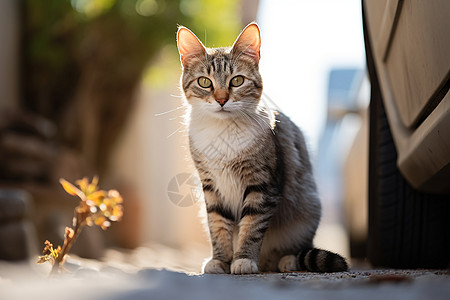 路边邂逅的猫咪图片