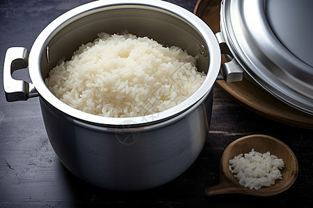 热香糯的白米饭图片