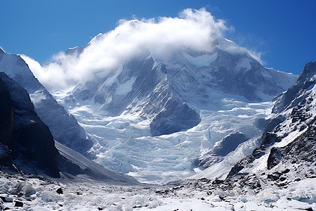 壮丽冰川背景图片