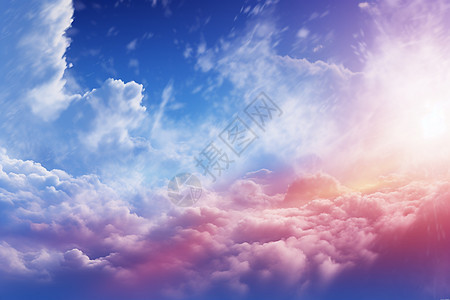 晴朗天空的云层图片