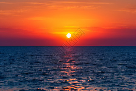 日落海边图片