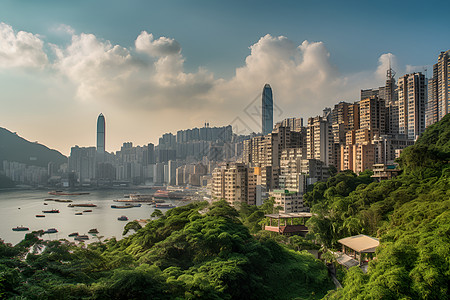 繁华港口城市繁华的港口城市背景