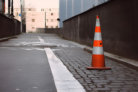 街道中的道路障碍图片