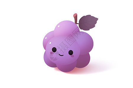 紫葡萄图标背景图片