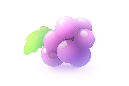 一串紫葡萄背景图片