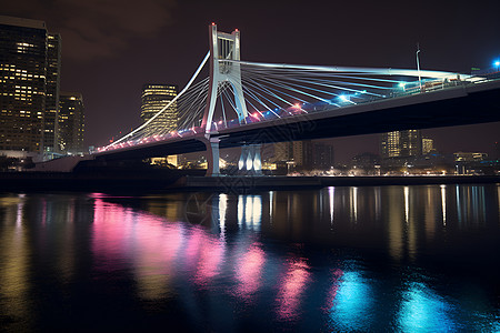 城市跨江大桥背景图片