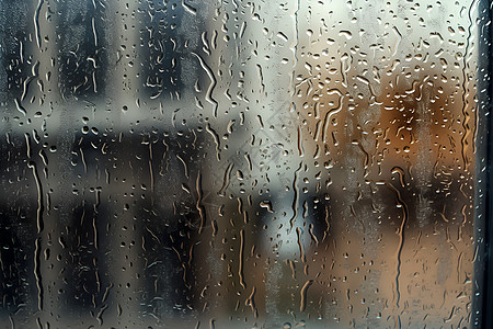 窗户雨滴窗户上的雨滴背景