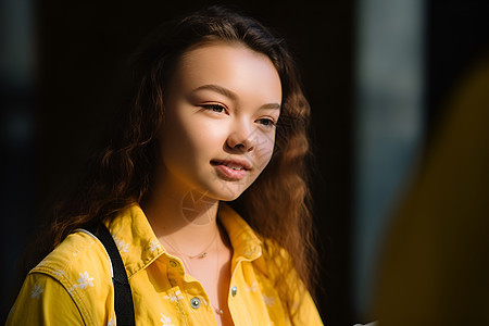 温文尔雅的年轻女子图片