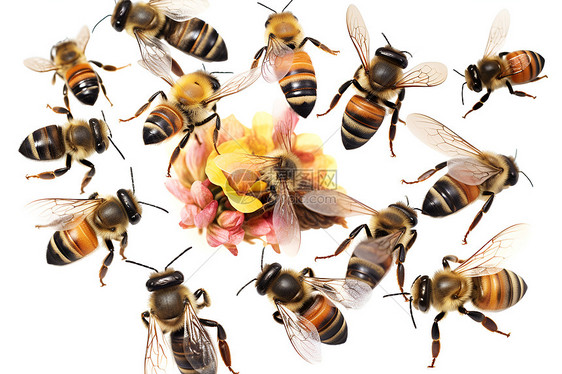 团结的蜜蜂动物图片