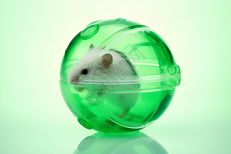 玩具球中的仓鼠背景图片