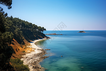 海湾风光背景图片