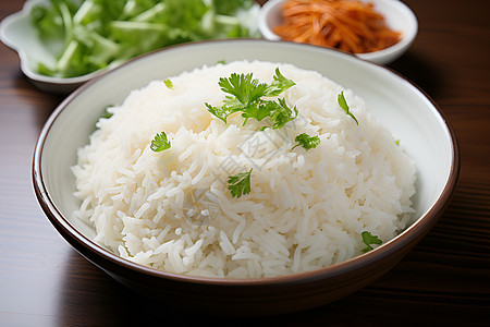 一碗蒸熟的白米饭图片