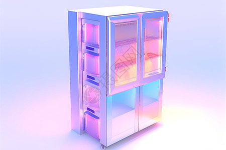 透明的冰箱模型图片