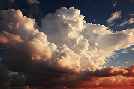 天际之上彩云背景图片
