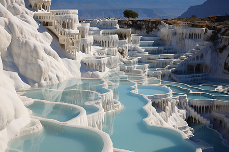 水晶城堡梦幻之湖泊背景