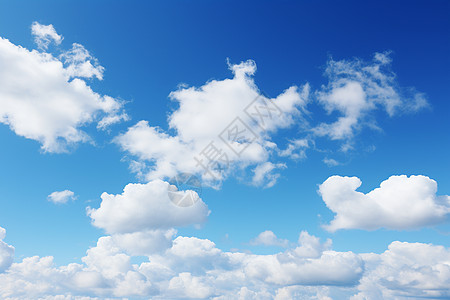 悠然蓝天上的白云图片
