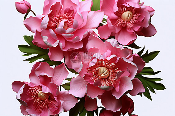 春天的粉色花束图片