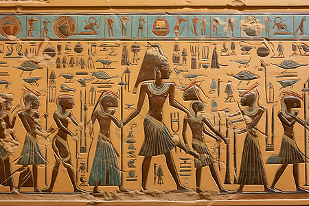 非洲艺术古埃及历史壁画背景