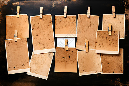 一组木质纸片图片