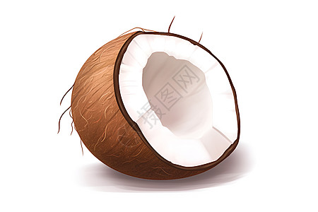 半个椰子图标图片