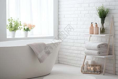 现代简约的室内家居浴室高清图片