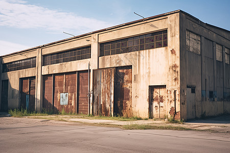 废弃的工业建筑图片