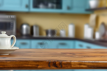 室内家居的木桌背景图片
