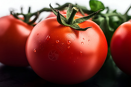 新鲜的番茄背景图片