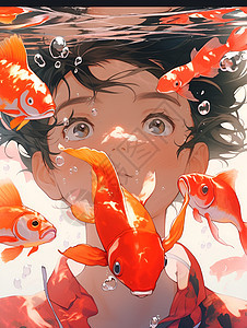 魔幻现实少年与红鱼图片