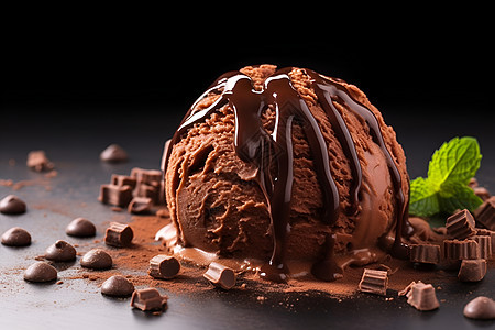巧克力甜点背景图片