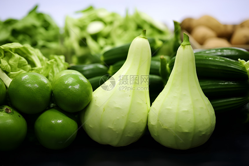 新鲜绿叶蔬菜图片