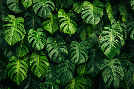 热带绿意的植物图片