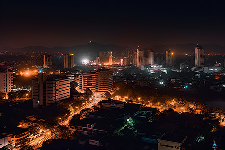 城市夜晚的景观图片