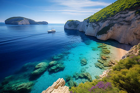 地中海美丽的自然景观图片